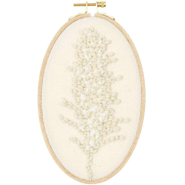 Rico Design - Set de Punch Needle herbe de pampa, tableau 13 x 21 cm