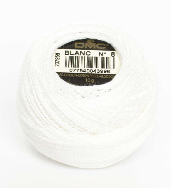 DMC - Coton perlé N°8 Blanc