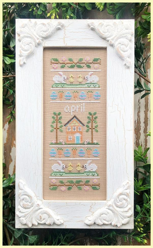 129325984_ml Country Cottage Needleworks - April sampler – Image 1
