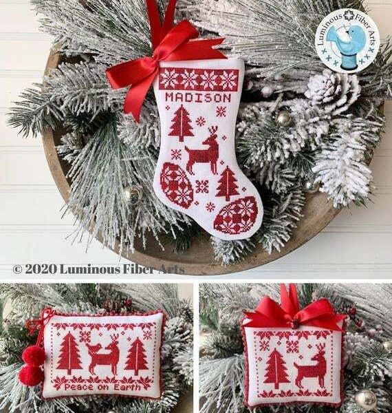Luminous fiber arts - Noël Rouge