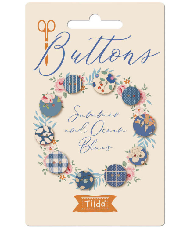 Tilda - Carte de boutons Creating Memories Summer 10 et 12mm