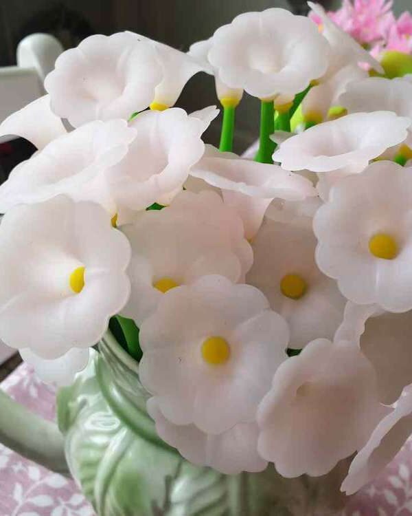 AX - stylo Fleur de Liseron coloris Rose pale