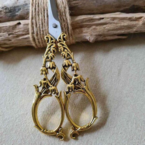 AX - Ciseaux vintage modèle Clochettes Or