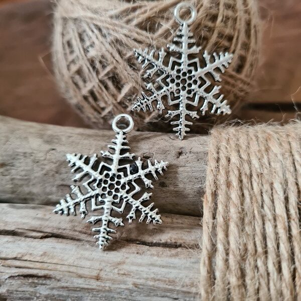 Charm argent - Flocon de neige (2)