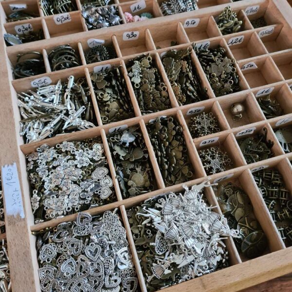 Charm argent - lot de 50