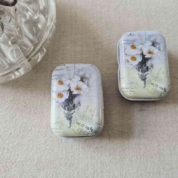 Mini Boite métal - Fleurs VINTAGE 14