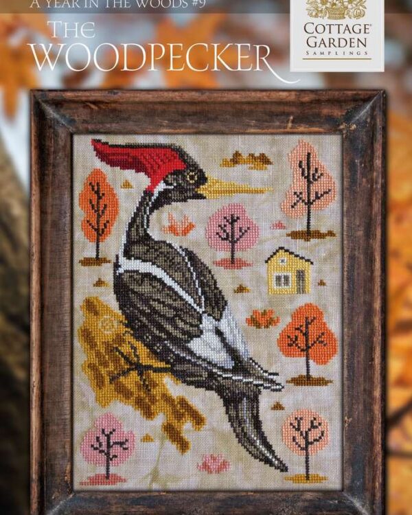Cottage Garden Samplings - A Year In The Woods, The Woodpecker 9/12