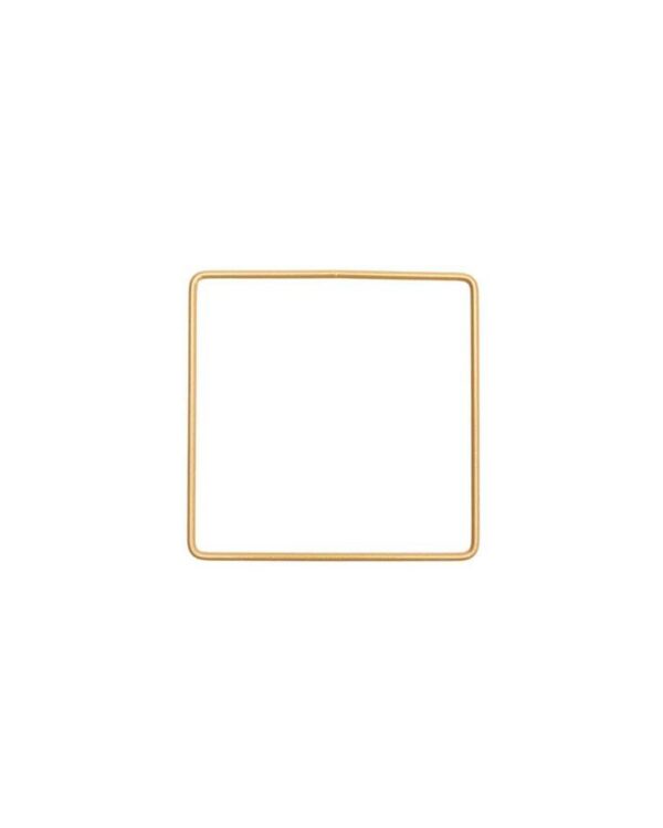 Rico Design- Anneau métal carré Or 10 cm