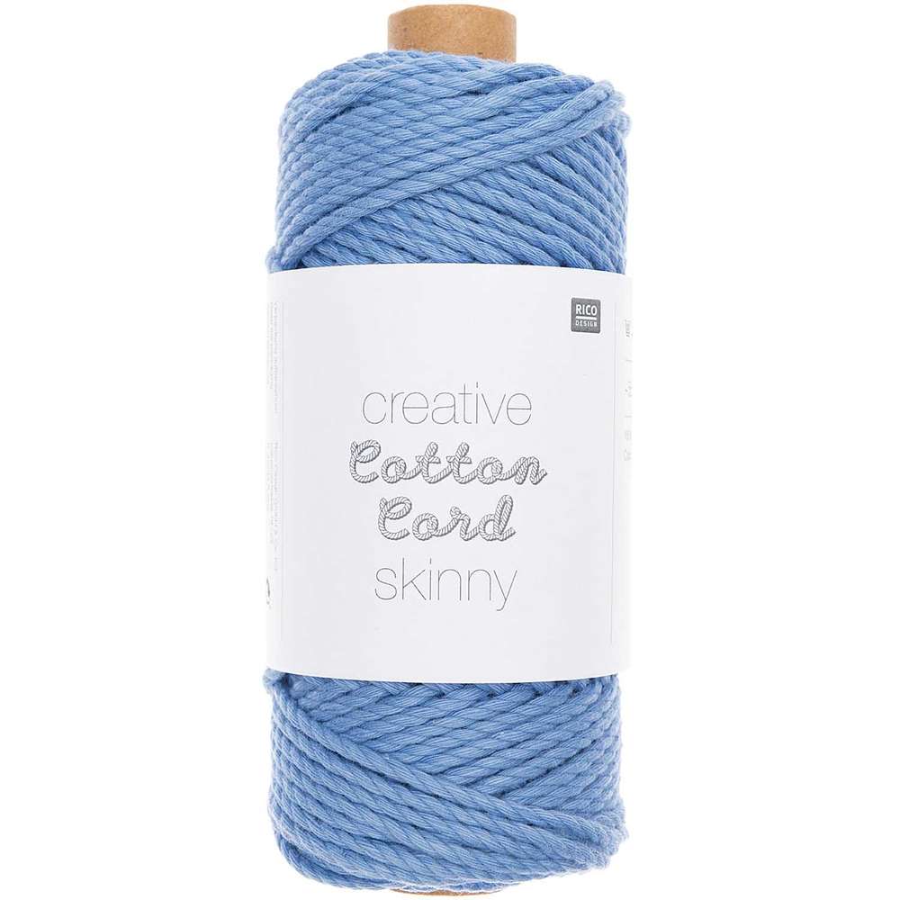 383308.005_2_ml Rico Design - Creative cotton cord skinny coloris Bleu 005 – Image 1