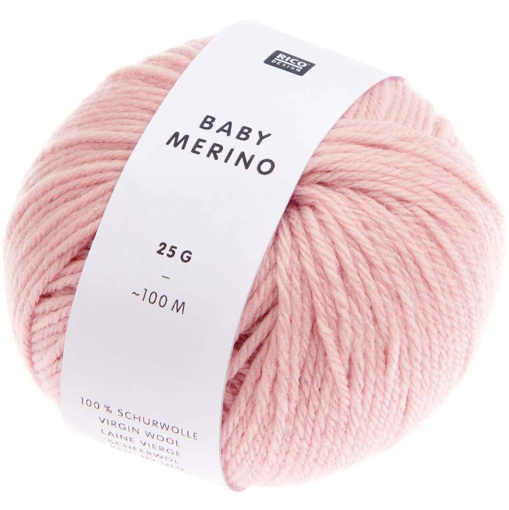 383314.007_2_ml Rico Design - Pelote de laine Baby Merino couleur Rose 007 – Image 1