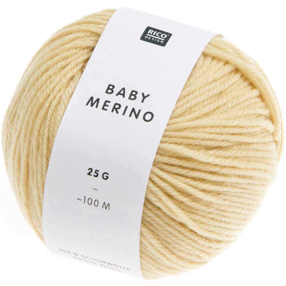 383314.010_2_ml Rico Design - Pelote de laine Baby Merino couleur Vanille 010 – Image 1