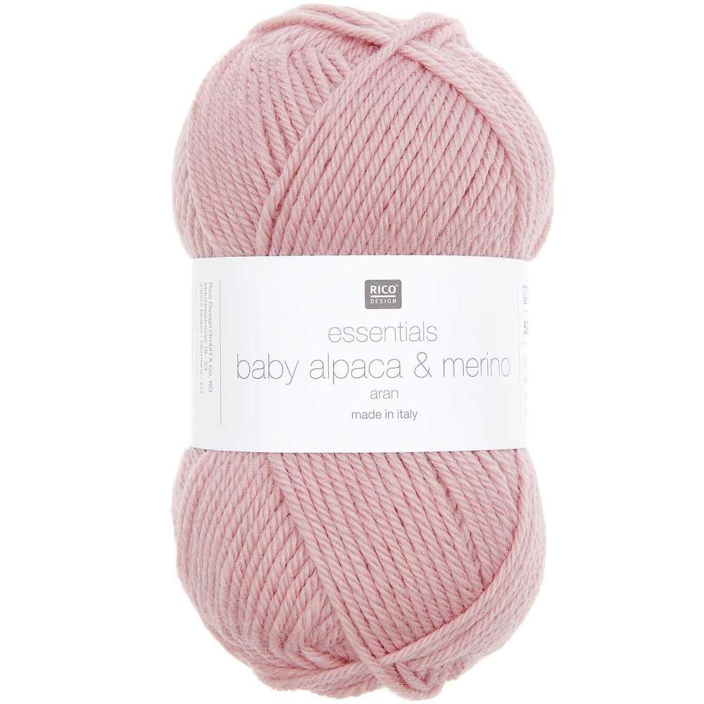 383343.004_2_ml Rico Design - Essentials baby alpaca & Merino aran coloris 004 Rose – Image 1