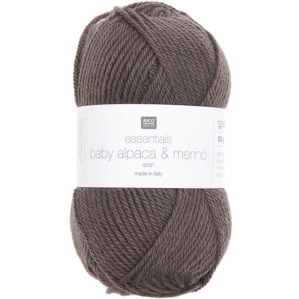 383343.006_2_ml Rico Design - Essentials baby alpaca & Merino aran coloris 006 Taupe – Image 1