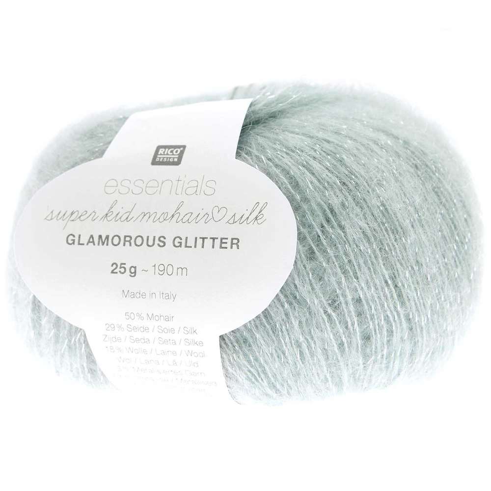 383377.005_2_1_ml RICO DESIGN - ESSENTIAL Super Kid Mohair Loves Silk Glamorous Glitter col Aqua 005 – Image 1