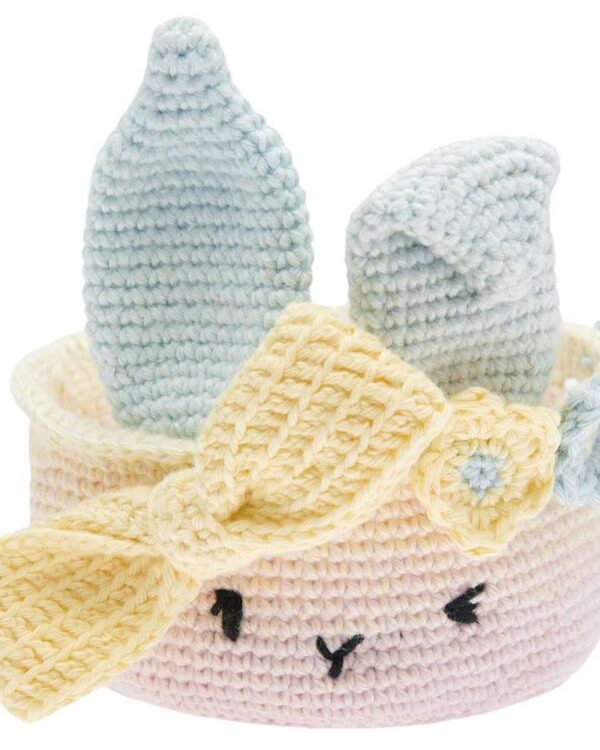 Rico Design - Ricorumi Kit à crochet "Corbeille de Pâques pastel"