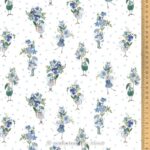 Acufactum - Cotton fabric Flower Greeting (salutations florale)