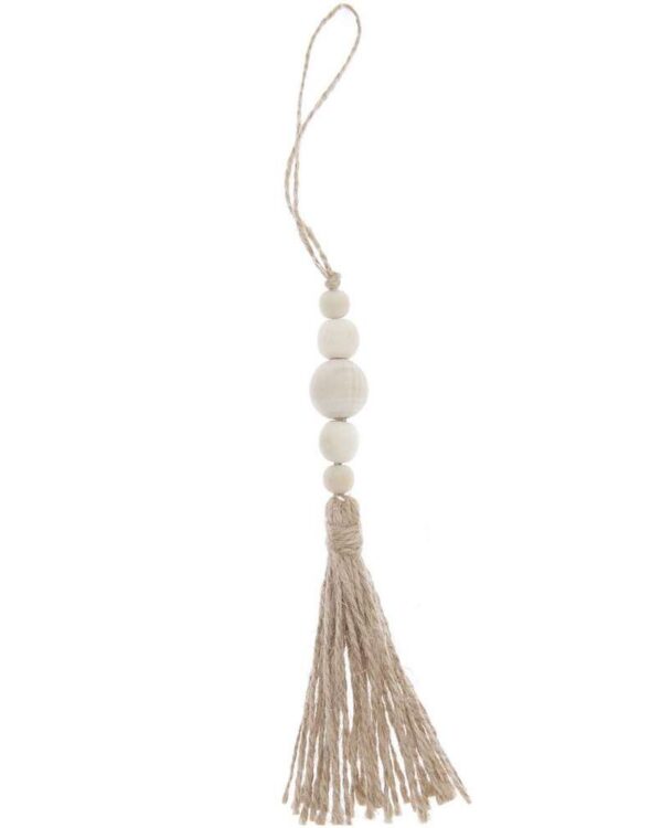 Rico Design - Pompon décoratif, perles en bois 16 cm