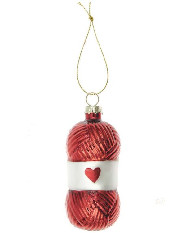Rico Design - Boule de laine en verre coloris Rouge