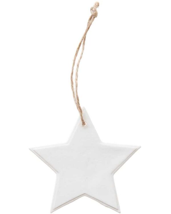 Rico Design - Etoile à suspendre en porcelaine GM