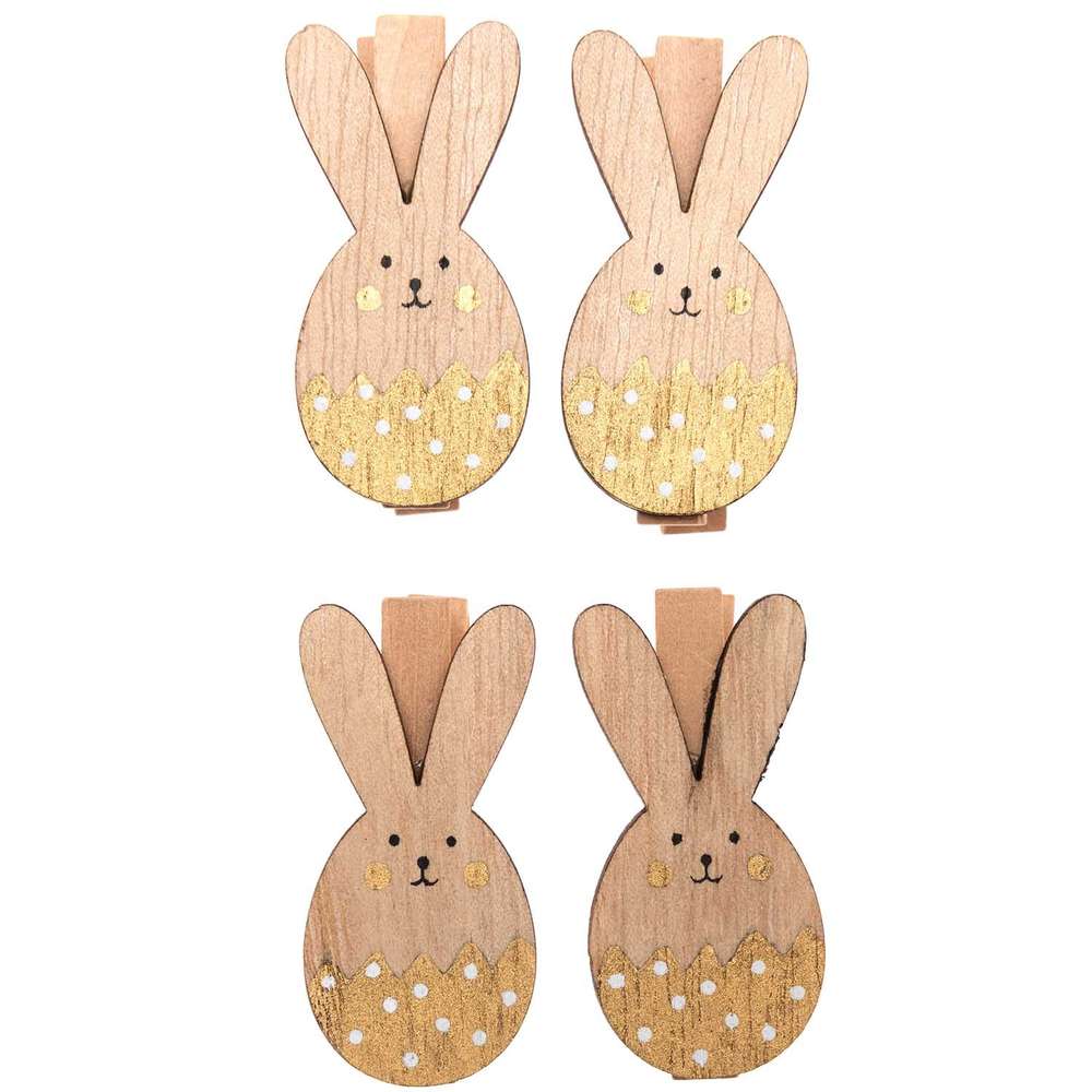 7040.25.16_1_ml RICO DESIGN - Pince déco lapin coloris Or – Image 1