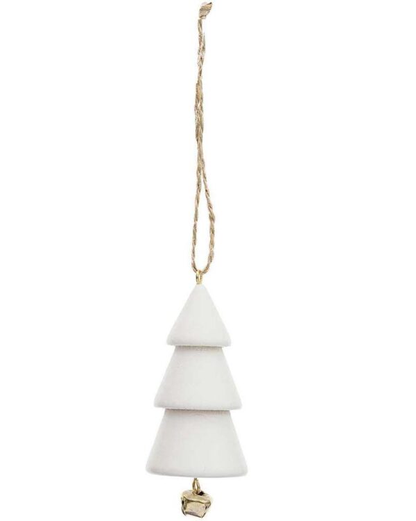 RICO DESIGN - Pendentif déco sapin de noël, Blanc