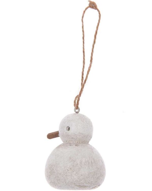 RICO DESIGN - Pendentif Mouette assise bois blanc