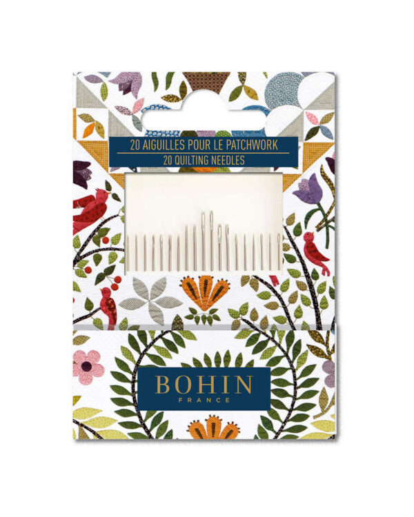 BOHIN - Carnet 20 aiguilles pour le patchwork (Assortiment A1/2F 3/9)