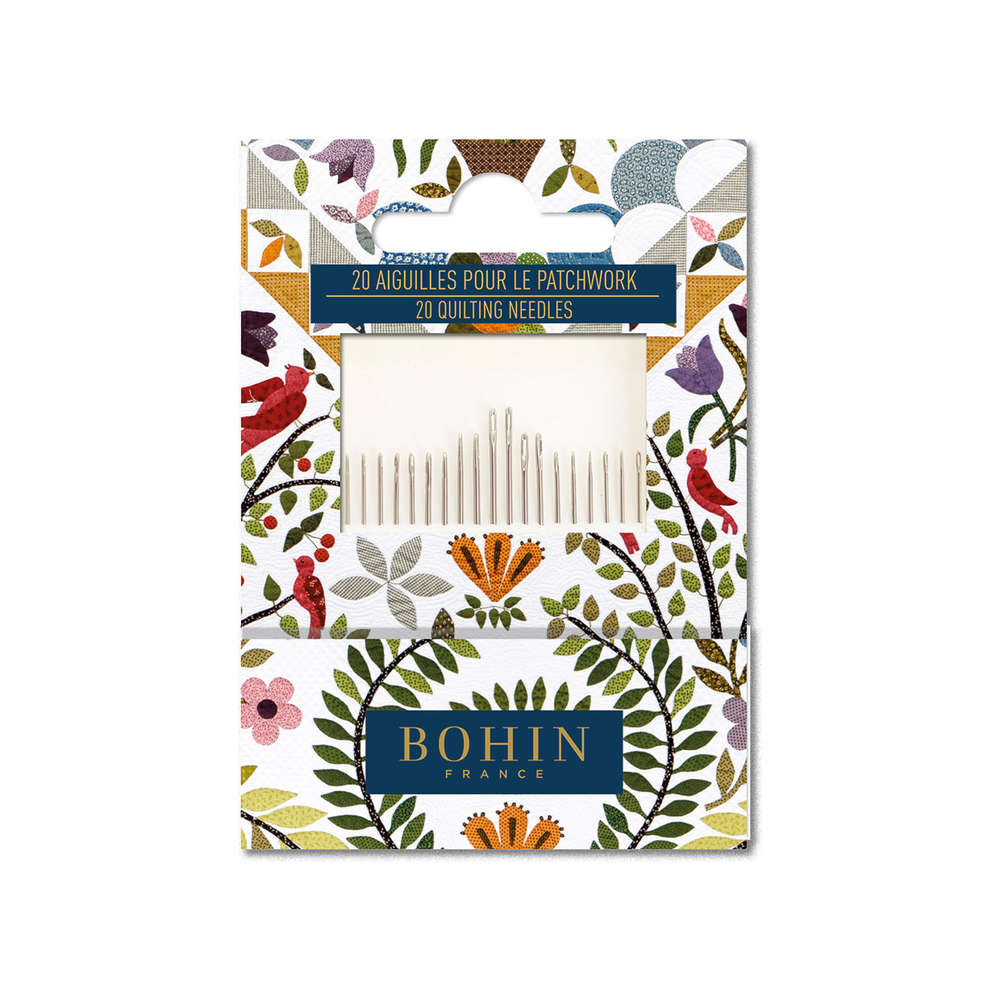 70_05603_ml BOHIN - Carnet 20 aiguilles pour le patchwork (Assortiment A1/2F 3/9) – Image 1