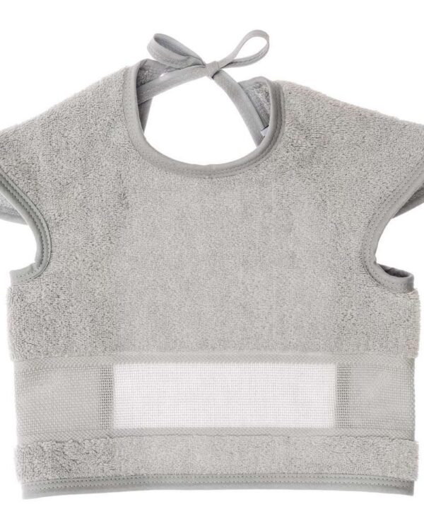 Rico Design - Bavoir manche coloris Gris
