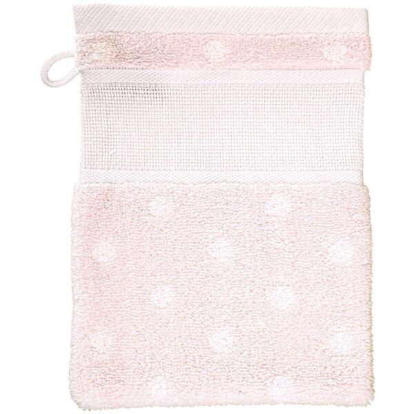 Rico Design - Gant de Toilette coloris Pois poudre 740260