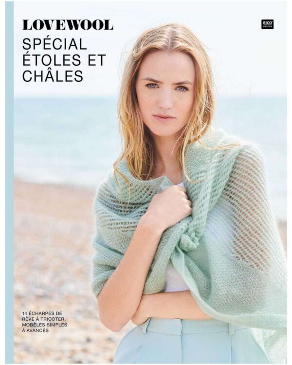Rico Design - Livre Lovewool , Spécial Etoles et châles