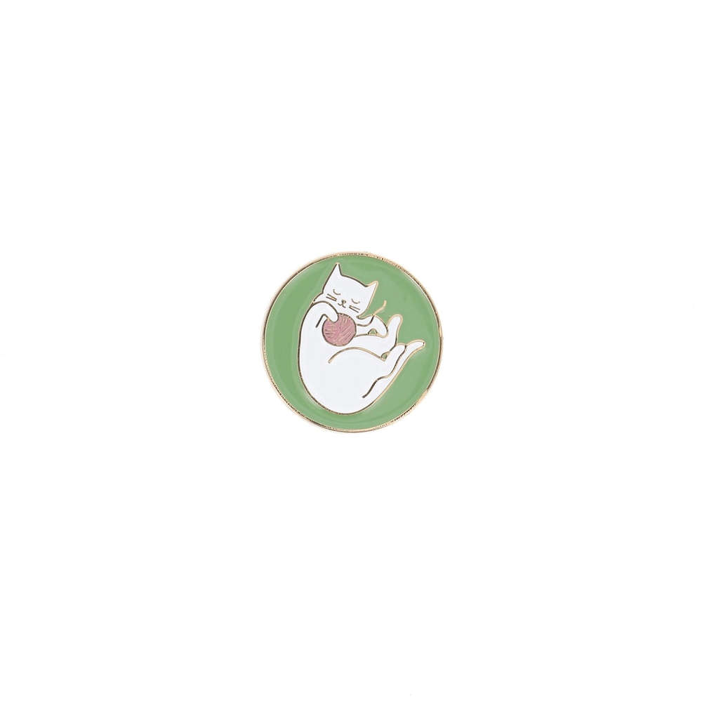 BOHIN_-_Porte_aiguille_aimante_Audrey_Jeanne__Chat_vert_ml BOHIN - Porte aiguille aimanté Audrey Jeanne , Chat vert – Image 1