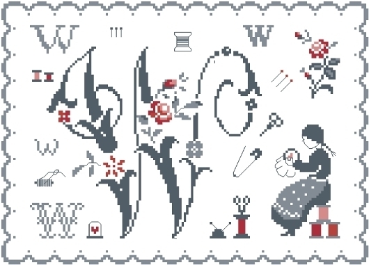 Couleur d'Etoile - Collection Fleurs de Lettre - W
