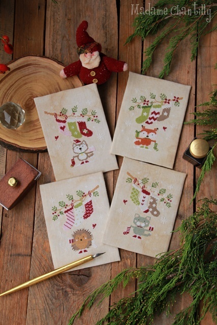 Christmas-postcards-madame-chantilly-cross-stitch-charts11_ml Madame Chantilly - Christmas Postcards – Image 1