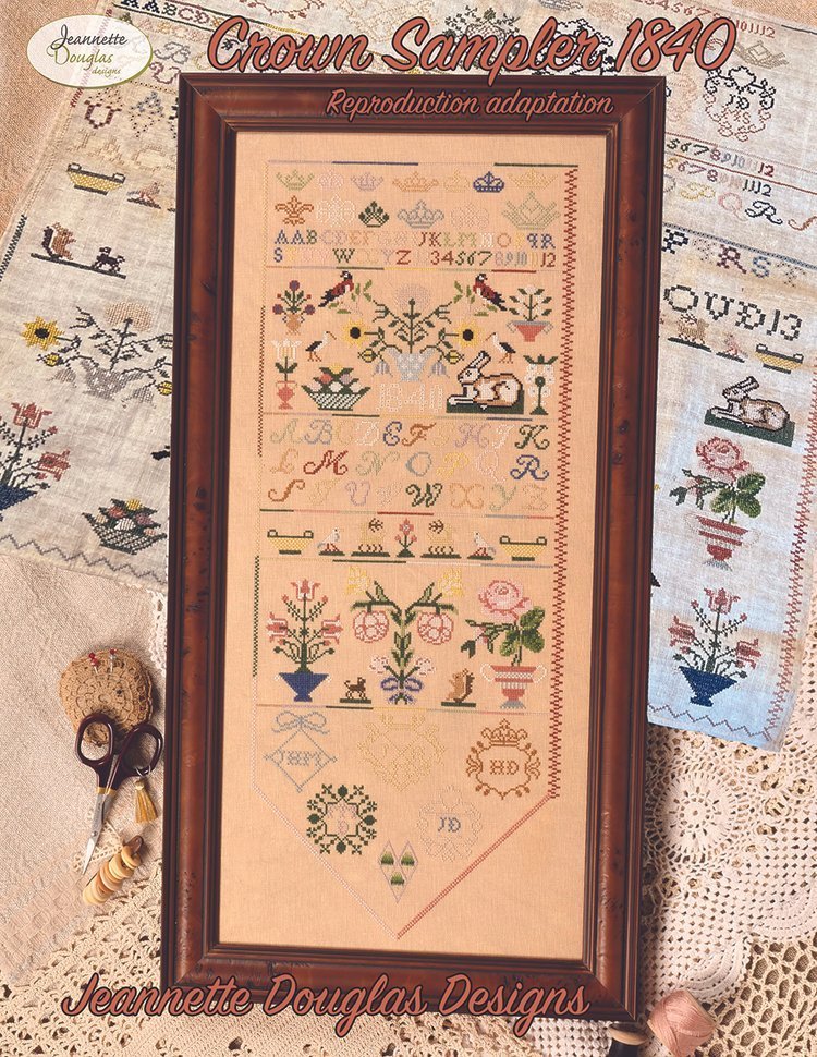 Crowmsampler1840_web_ml Jeannette Douglas - Crown Sampler 1840 Reproduction Adaptation – Image 1