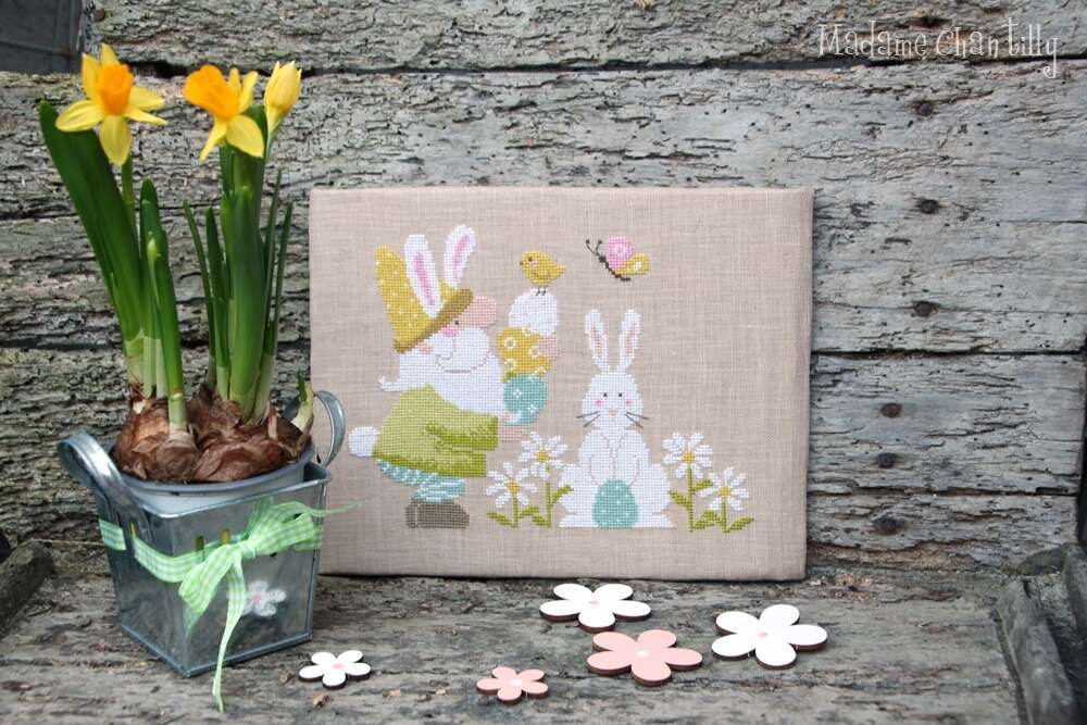 Easter-with-the-gnome-Madame-Chantilly-Cross-Stitch-Charts6_ml Madame Chantilly - Easter with the gnome – Image 1
