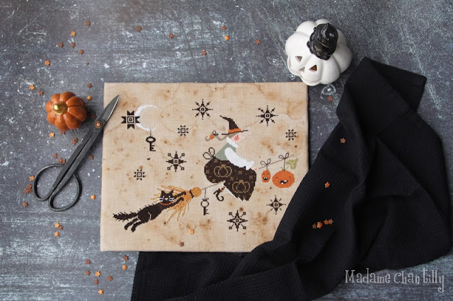 Halloween-Flight-Madame-Chantilly-Cross-Stitch-Charts10_ml Madame Chantilly - Halloween Flight – Image 1