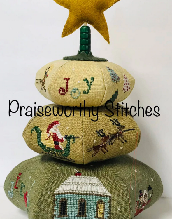 Praiseworthy stitches - Holly jolly stacker