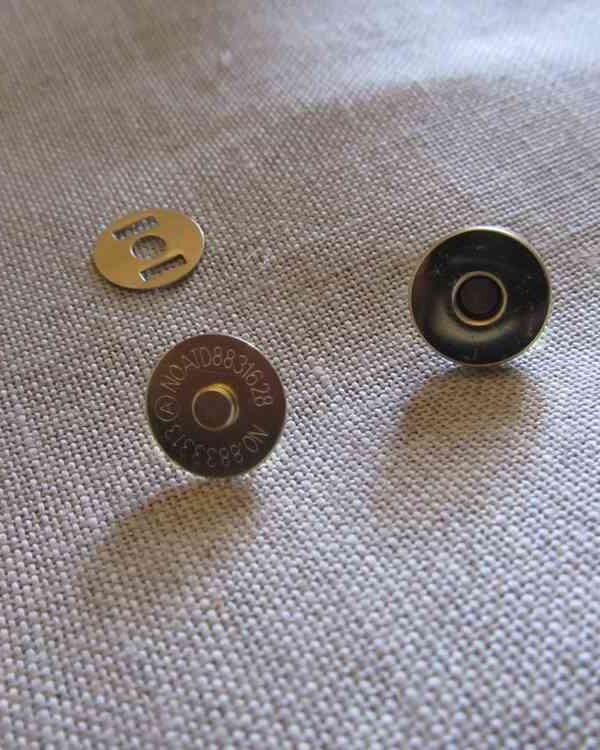 lcf - Bouton Fermoir magnétique Or 14mm