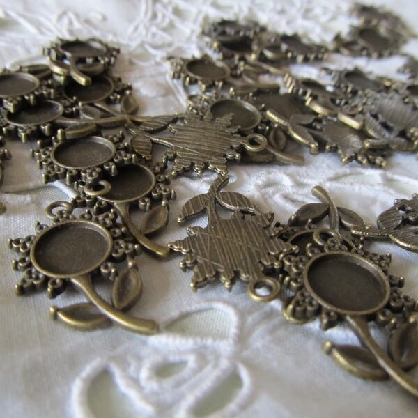 charm bronze - Fleurette