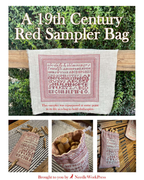 Needle WorkPress - Red Sampler Bag