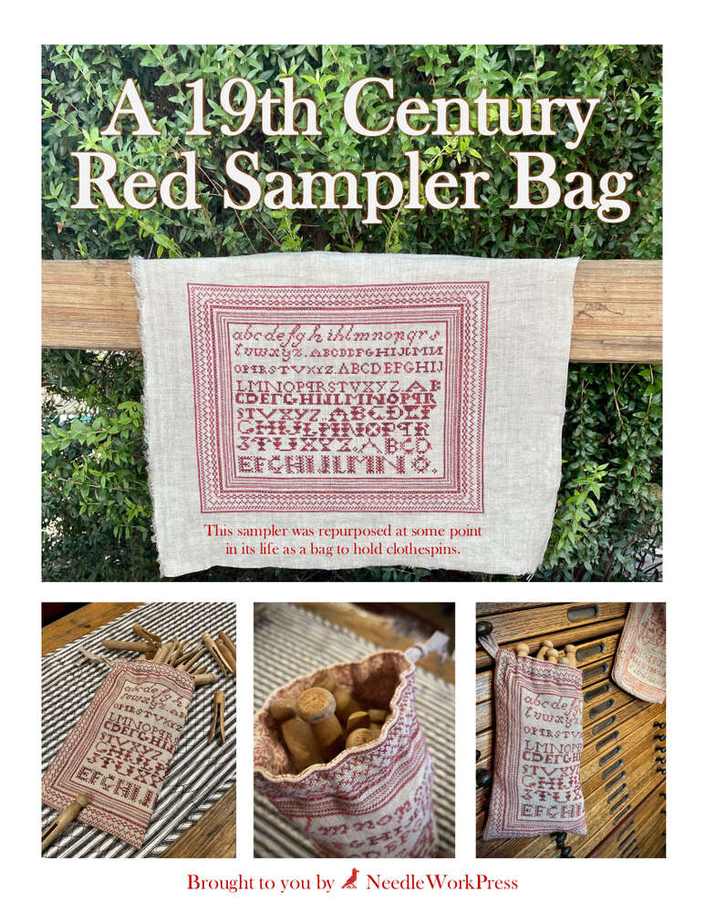 Needle_-WorkPress-red-sampler-bag_ml Needle WorkPress - Red Sampler Bag – Image 1