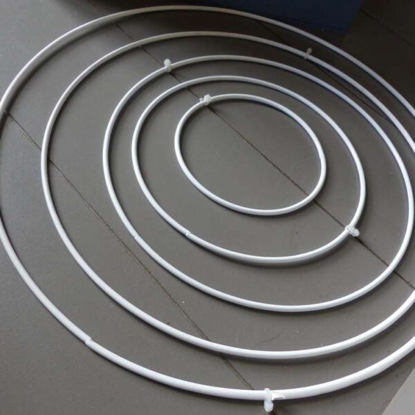 Rico Design - Anneau métal blanc 15 cm