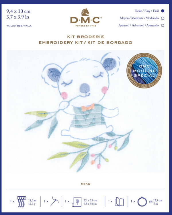 DMC - Kit broderie traditionnelle MIKA