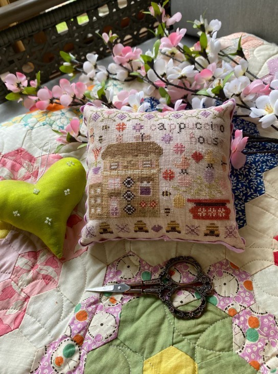 Wisteria_lane_series_-_Cappuccino_House_-_Pansy_patch_quilts_and_stitchery_ml Pansy Patch Quilts and Stitchery - Wisteria lane series , Cappuccino House 6/9 – Image 1