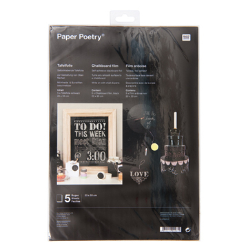 Rico Design - Film ardoise tableau Noir par tranche de 10 cm