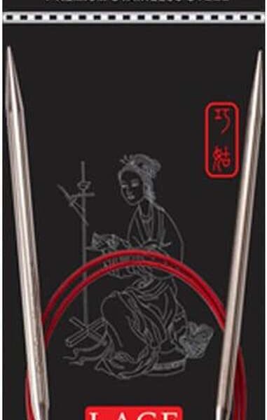 MIL - Aiguilles circulaires fixes Red Lace ChiaoGoo 120 cm - N° 15