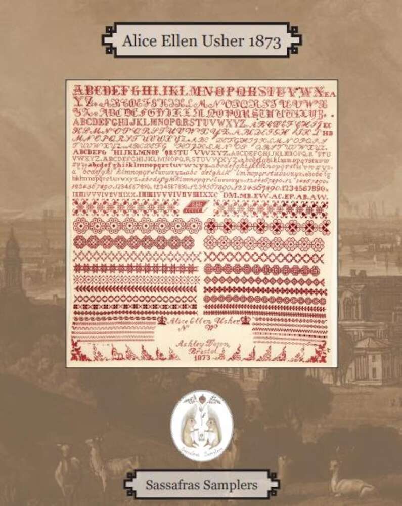 alice-ellen-usher-_1873-sassafras-samplers_ml Sassafras Samplers - Alice Ellen Usher 1873 – Image 1