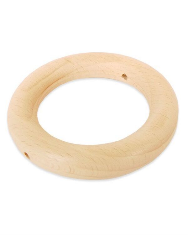 Rico Design -  Anneau de dentition perforé bois nature