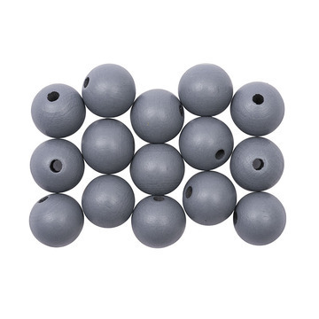 Rico Design - Boule en bois 12mm , col Gris